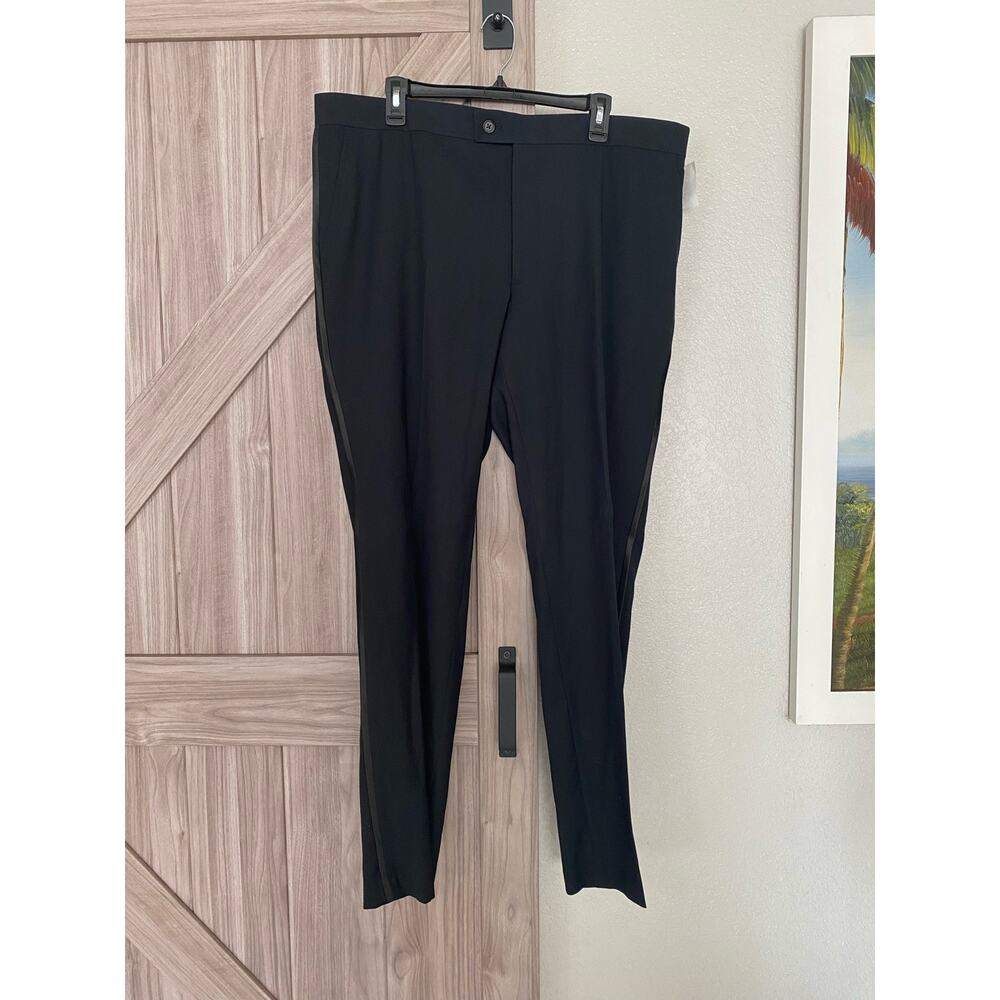NWT The Savile Row Company black tuxedo pants 40